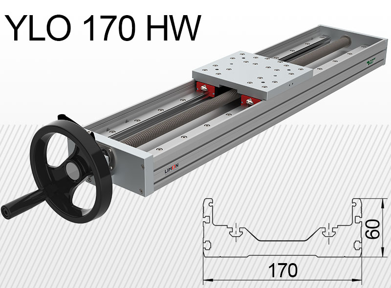 Limon linearna jedinica YLO 170-HW Opterećenje do 95kg Hod 50-600mmm