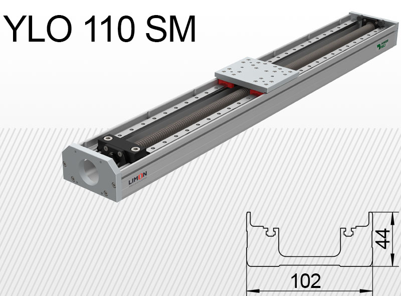 Limon linearna jedinica YLO 110-SM Opterećenje do 40kg Hod 50-400mm