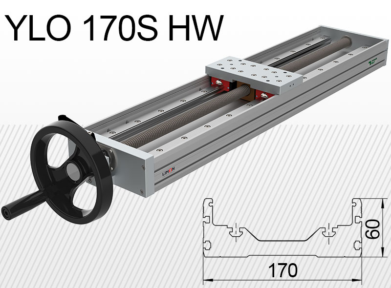 Limon linearna jedinica YLO 170S-HW Opterećenje do 47kg Hod 50-600mmm