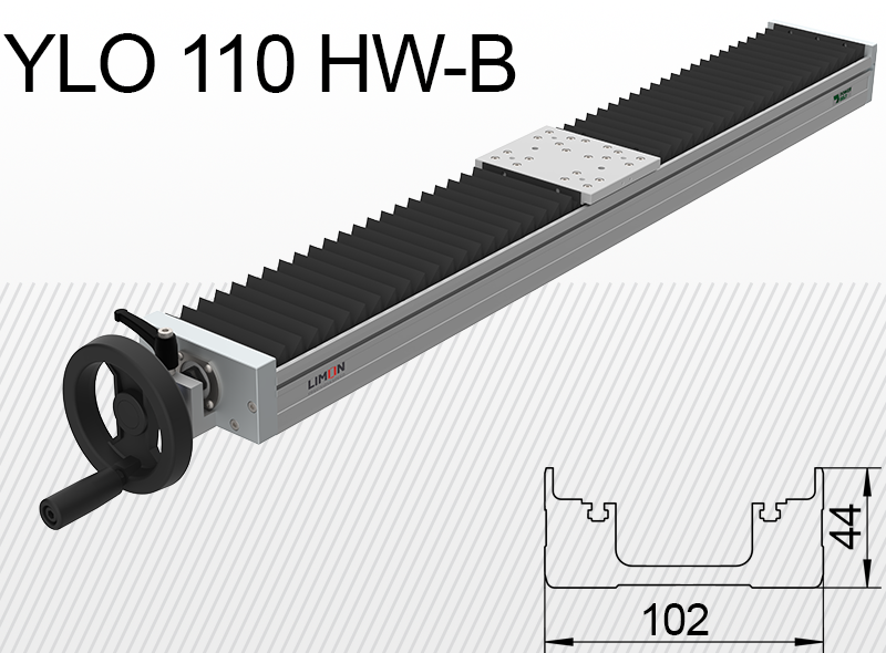 Limon linearna jedinica YLO 110-HW-B zatvoren opterećenje do 40kg hod 50-400mm