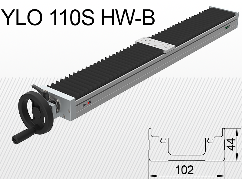 Limon linearna jedinica YLO 110S-HW-B zatvoren opterećenje do 20kg hod 50-400mm