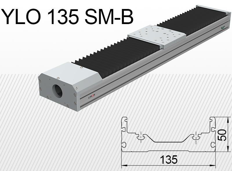 Limon linearna jedinica YLO 135-SM-B opterećenje do 70kg hod 50-1500mm