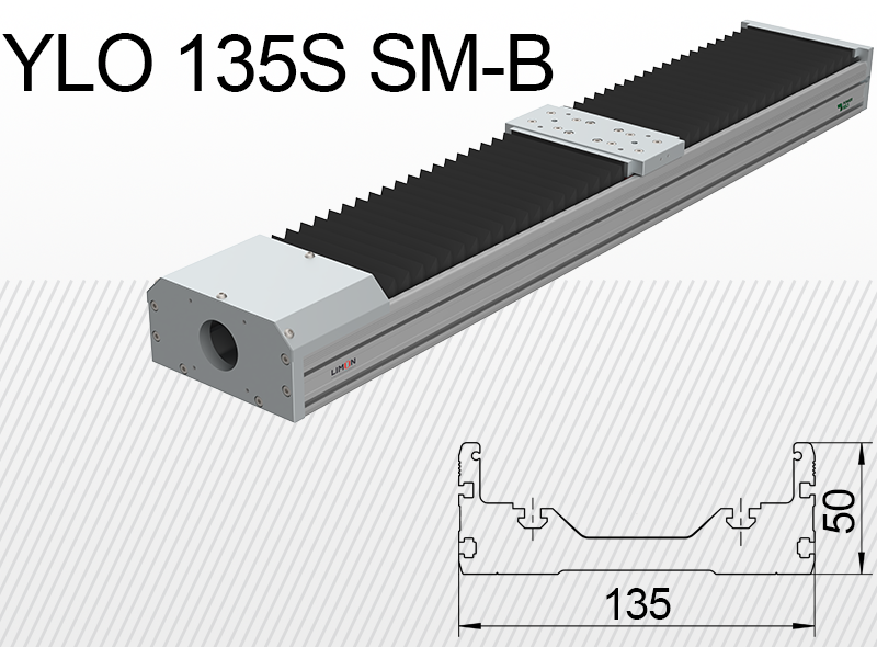 Limon linearna jedinica YLO 135S-SM-B opterećenje do 35kg hod 50-1500mm