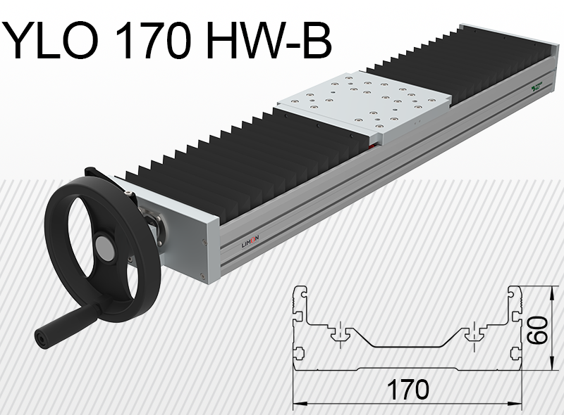 Limon linearna jedinica YLO 170-HW-B opterećenje do 95kg hod 50-600mm