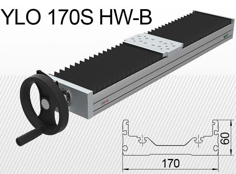 Limon linearna jedinica YLO 170S-HW-B opterećenje do 47kg hod 50-600mm