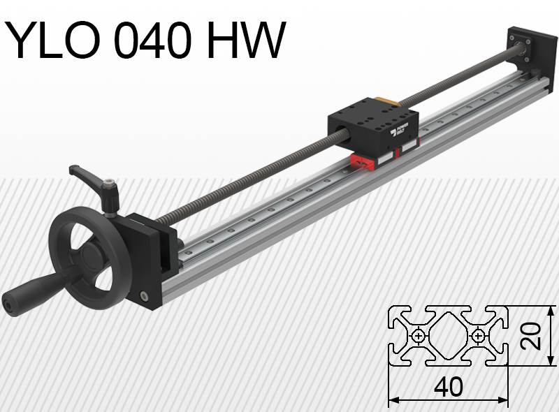 Limon linearna jedinica YLO 040-HW opterećenje do 10kg hod 50-400mm