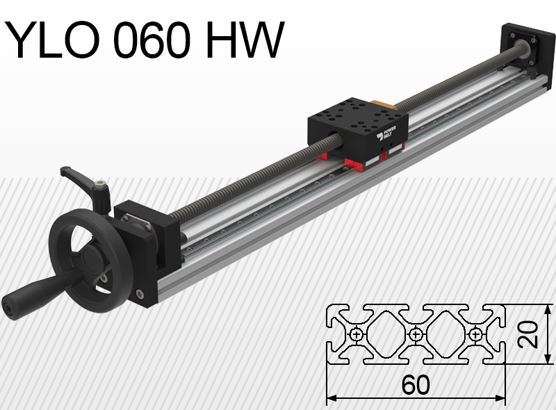 Limon linearna jedinica YLO 060-HW opterećenje 25kg hod 50-400mm