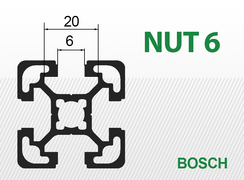 Nut 6 za BOSCH profil