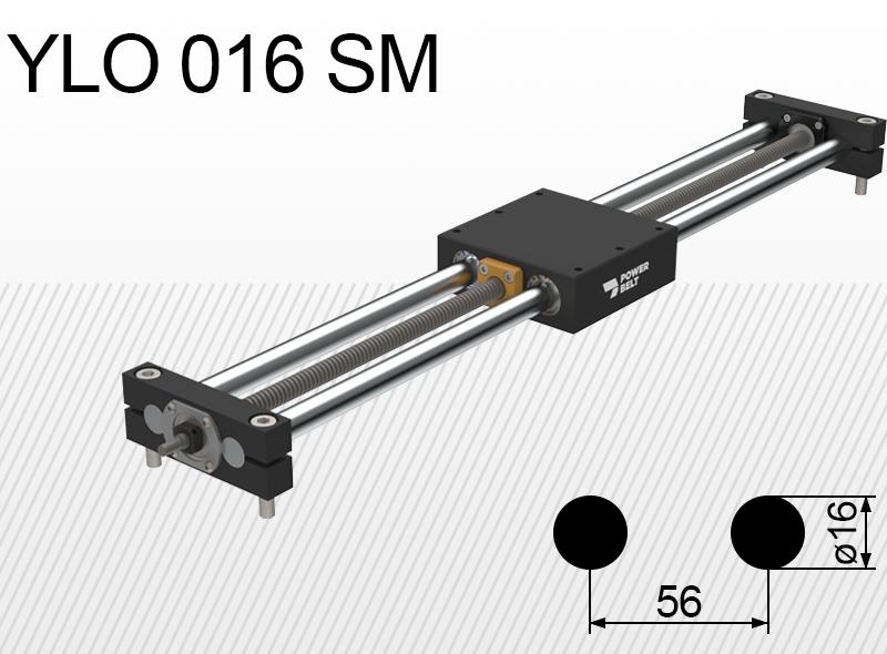 Limon linearna jedinica YLO 016-SM opterećenje do 25kg hod 50-500mm