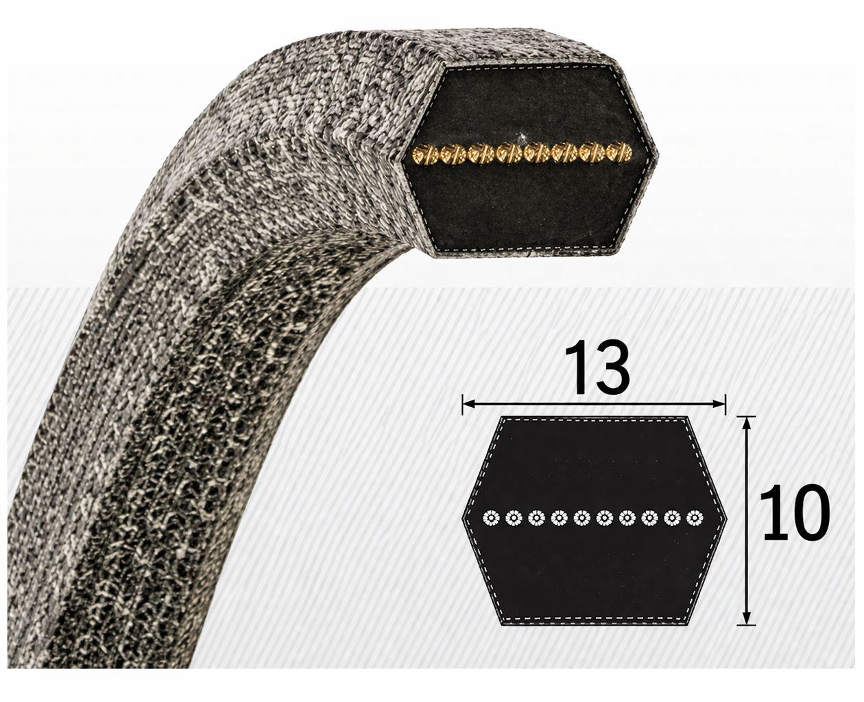 AA/HAA (13x10) šestaugaono remenje