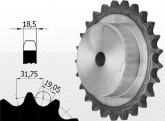 20B tip<br />1''1/4 X 3/4''