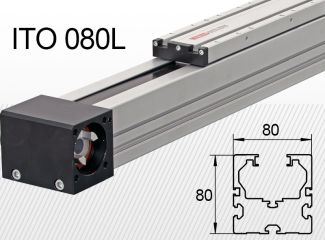 Linearna jedinica ITO 080L <br />Opterećenje do 75kg*<br />Hod: 100-7000mm