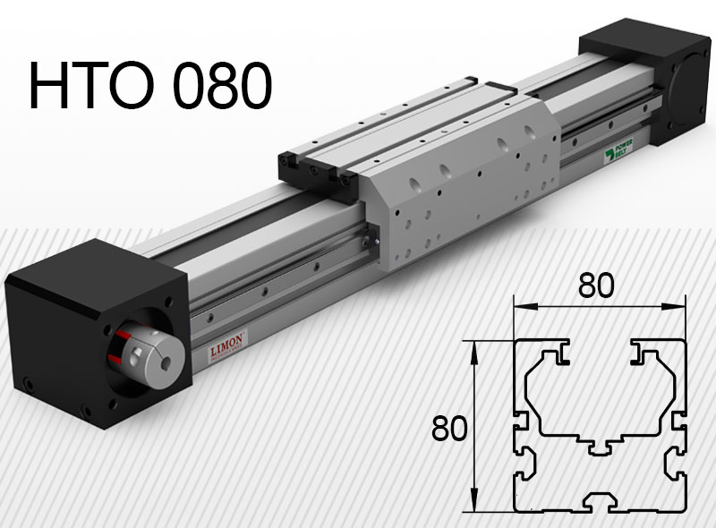 HTO 080 - ojačan<br />Opterećenje do 100kg*<br />Hod: 100-7000mm