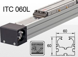 Linearna jedinica ITC 060L<br />Opterećenje do 45kg*<br />Hod: 100-4000mm