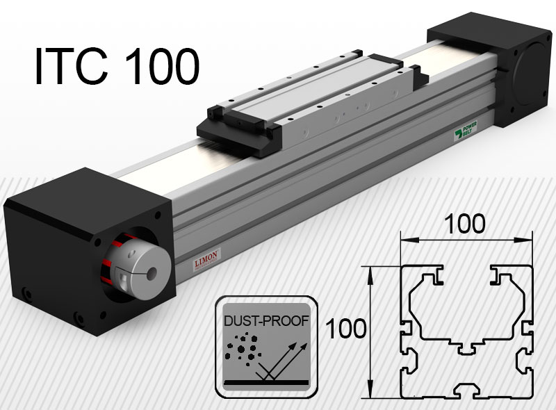 ITC 100 standardna kolica<br />Opterećenje do 80kg*<br />Hod: 100-4000mm