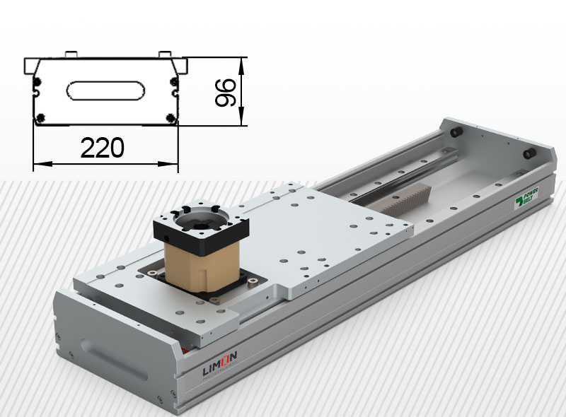 Linearna jedinica YRO 220 Najveće opterećenje do 300kg* Hod: 900-5500mm
