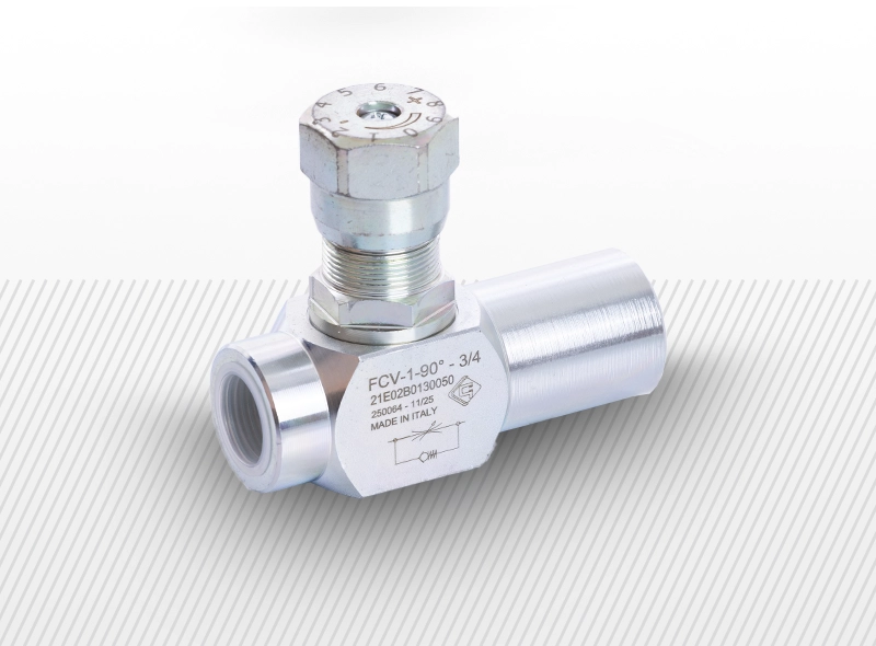 Prigušno-povratni ventil sa regulacionim točkićem