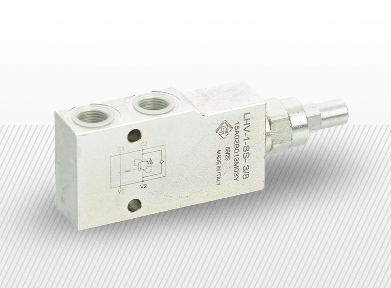 Spuštajuće-kočioni ventil, jednostruki