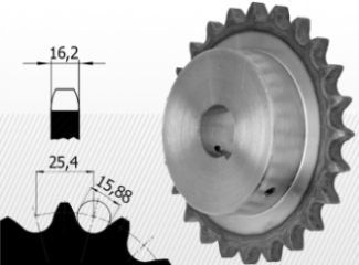 16B tip<br />1'' X 17,02 mm