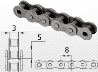 05B tip<br />8 X 3,0 mm